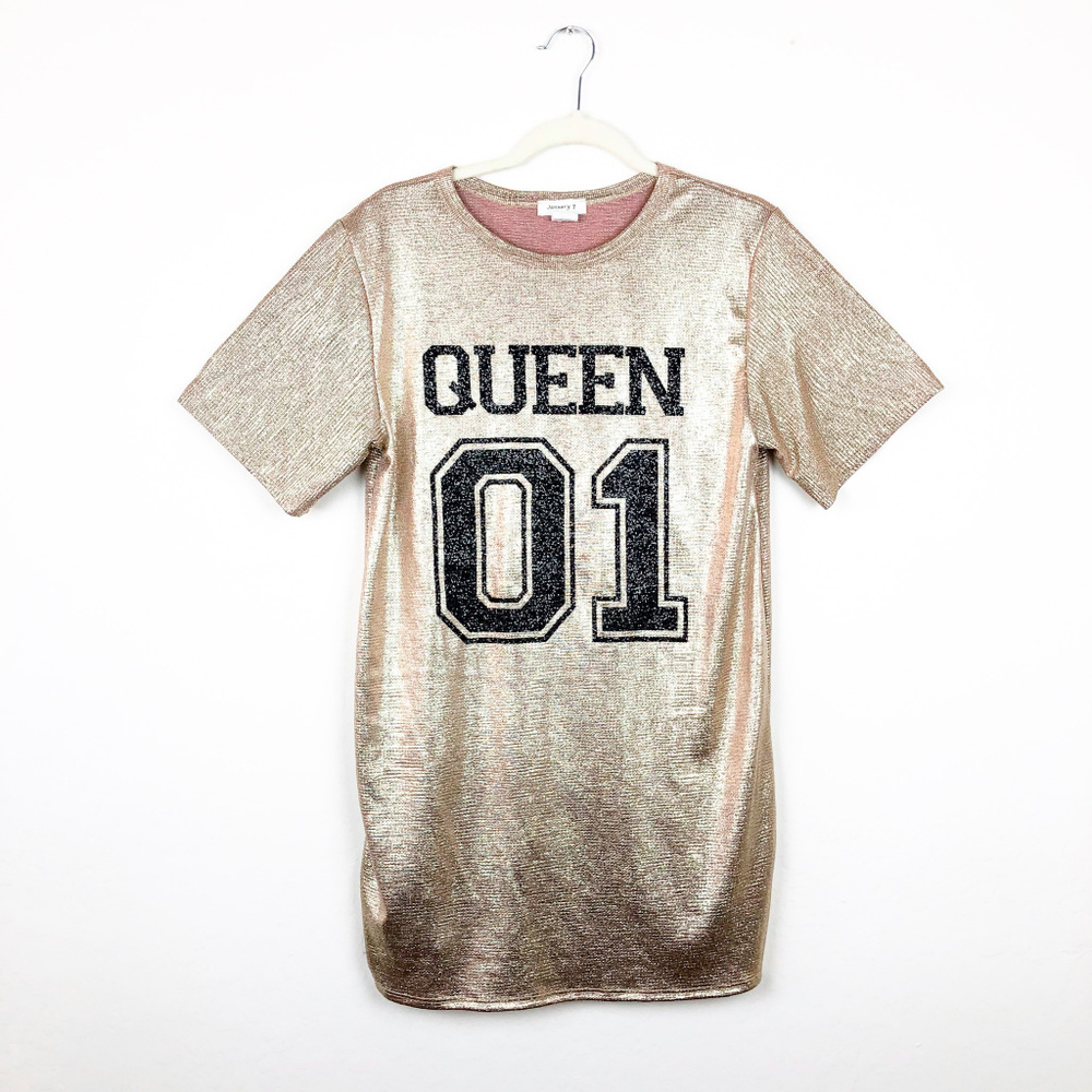 🛒 5/$25 January 7 Shimmery Queen Shirt Dress